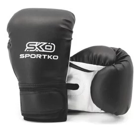 Боксерські рукавички Sportko 10oz чорні ПД2 10 унц