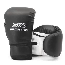 Боксерські рукавички Sportko 12oz чорні ПД2 12 унц