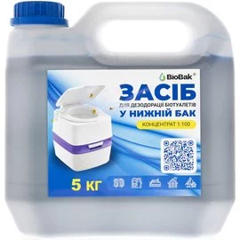 Рідина для біотуалету BioBak для нижнього бака 5 кг