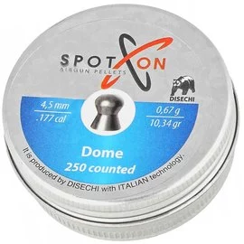 Свинцеві кулі Spoton Dome 250 шт, 4,5 мм, 0,67 г