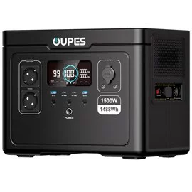 Портативна електростанція OUPES S015 (1500 Вт/1488 Вт·год, LiFePO4, швидка зарядка)