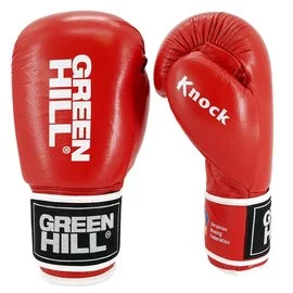 Боксерські рукавички Green Hill Knock 12 унц червоні KBK-2105
