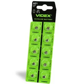 Батарейка Videx Alkaline LR621 AG1 1.5V (23265)