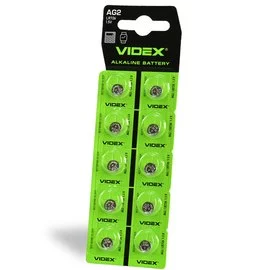Батарейка Videx Alkaline LR726 AG2 1.5V (23422)