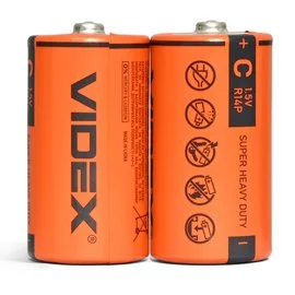 Батарейка Videx Carbon–Zinc R14P C 1.5V (21154)