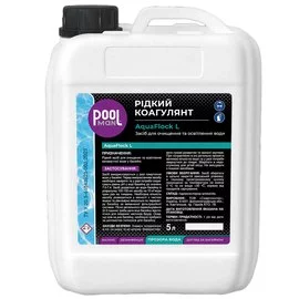 Засіб для очищення та освітлення води в басейнах Poolman AquaFlock L, 5 л (50117)