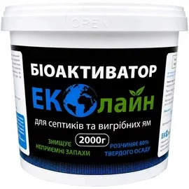 Засіб для очищення септиків та вигрібних ям Еколайн 2 кг