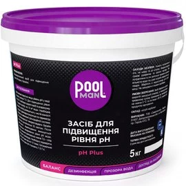 Засіб для підвищення рівня pH води у басейні Poolman pH Plus, 5 кг (50111)