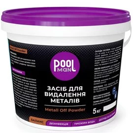 Засіб для видалення металів із води басейну Poolman Metall Off Powder, 5 кг (50151)