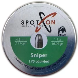 Свинцеві кулі Spoton Sniper 175 шт, 4,5 мм, 1,1 г