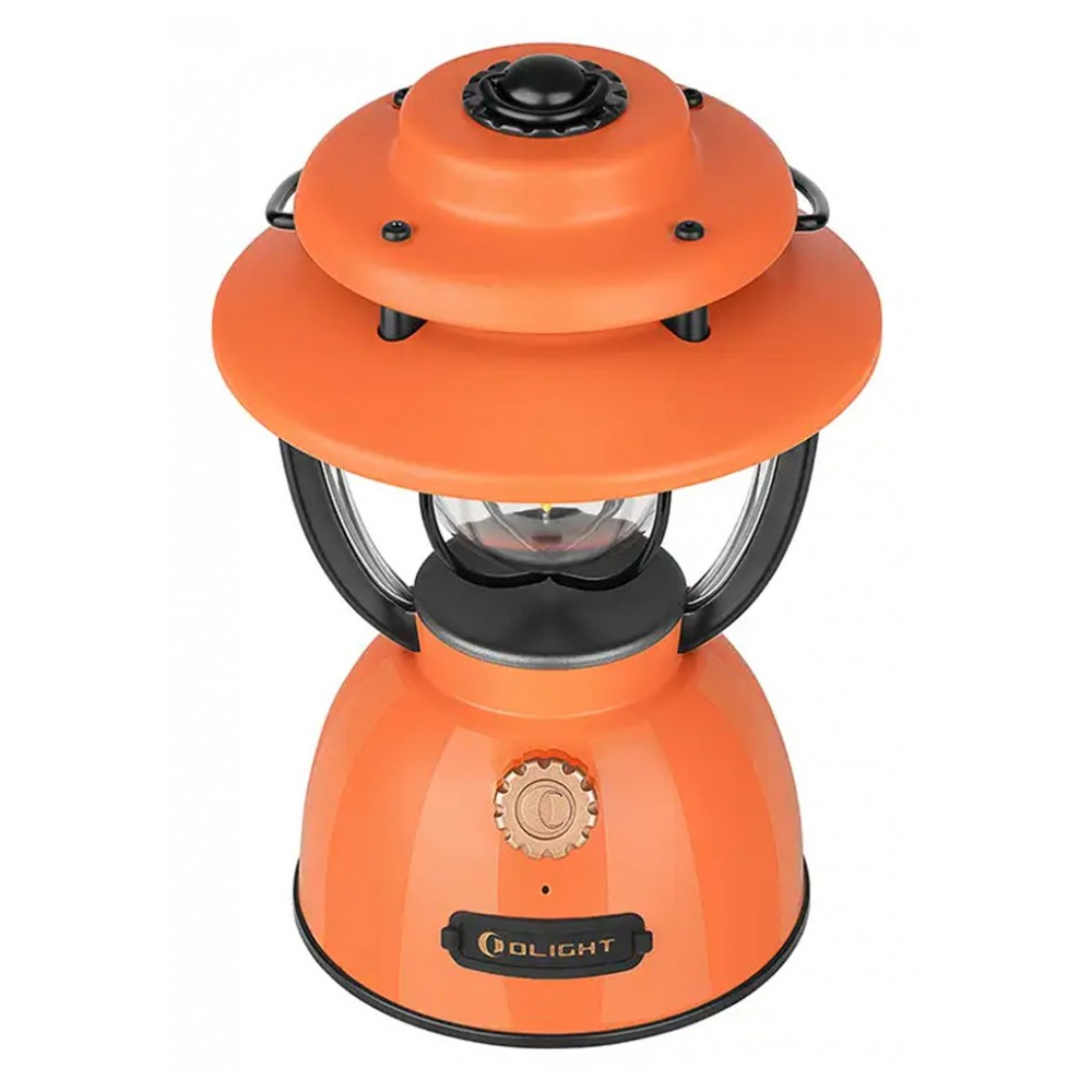 OLIGHT Olantern Classic 2 Pro Klassieke multifunctionele lantaarn, max. 300 lumen, oranje en warmwitte lampen, campinglamp met USB-C opladen en magnetische externe USB-noodgevallen (donkergrijs