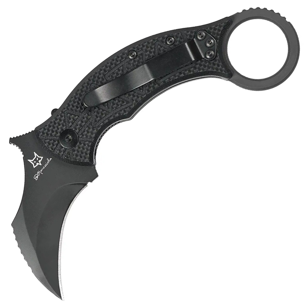 Нож керамбит Fox Tribal K Black Blade black (FX-802) - купить в Киеве ...