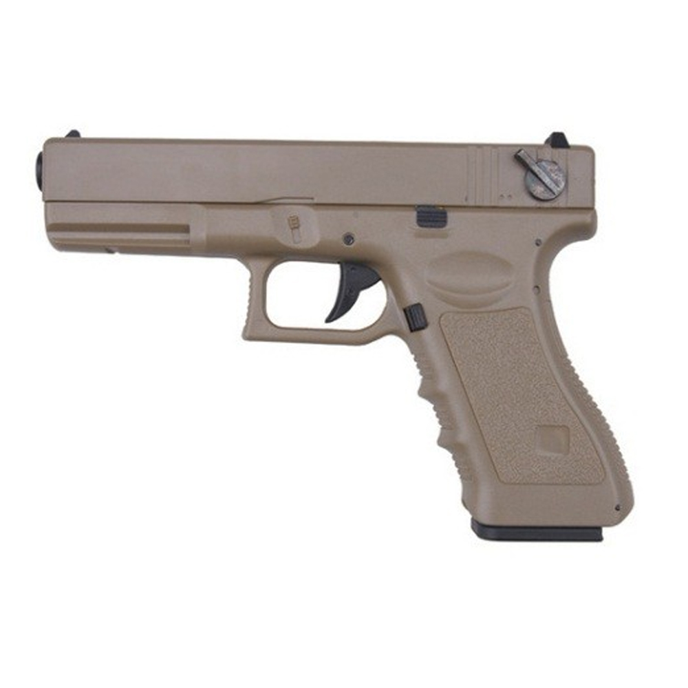Страйкбольный пистолет Cyma Glock 18 CM.030 AEP Tan (3290