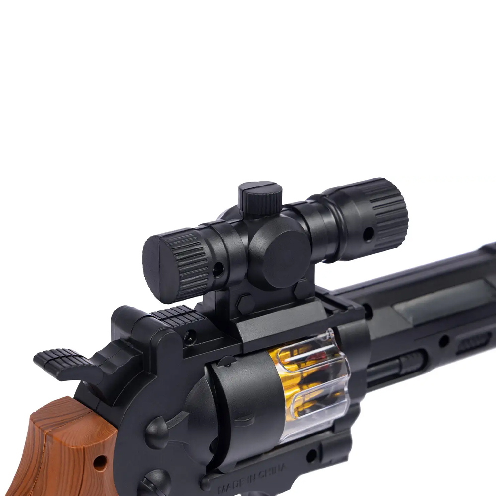 Іграшковий світло-звуковий пістолет ZIPP Toys Револьвер Чорний