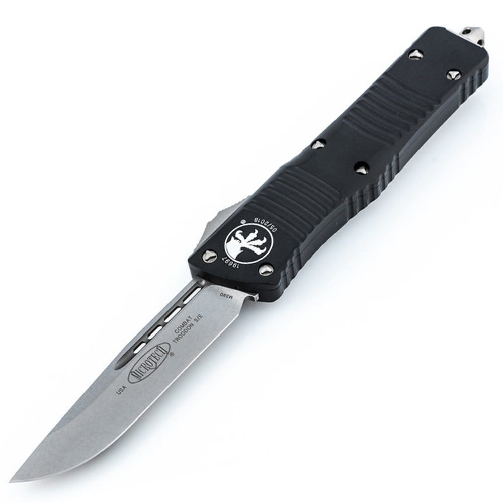 Карманный нож Microtech Combat Troodon Drop Point Stonewash (143-10 ...
