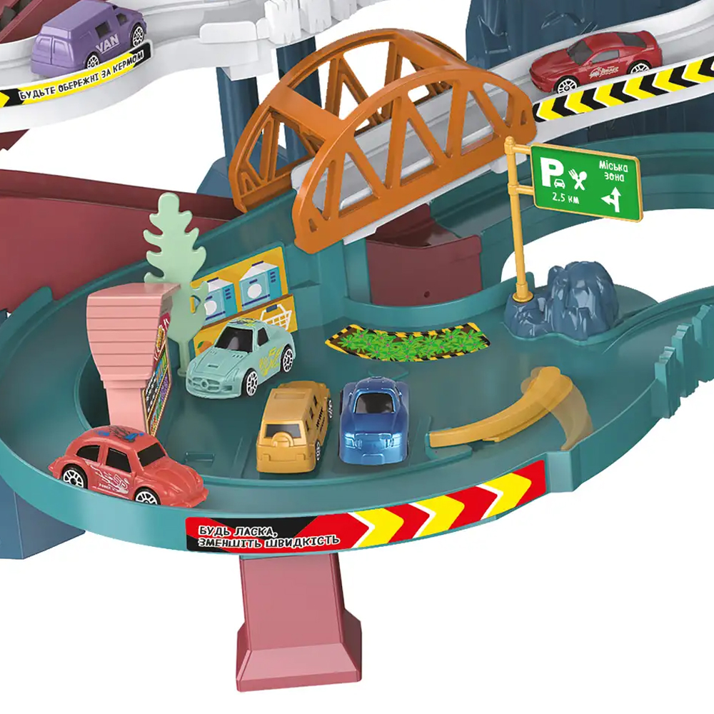 Игровой набор ZIPP Toys Dino автотрек-серпантин электрический