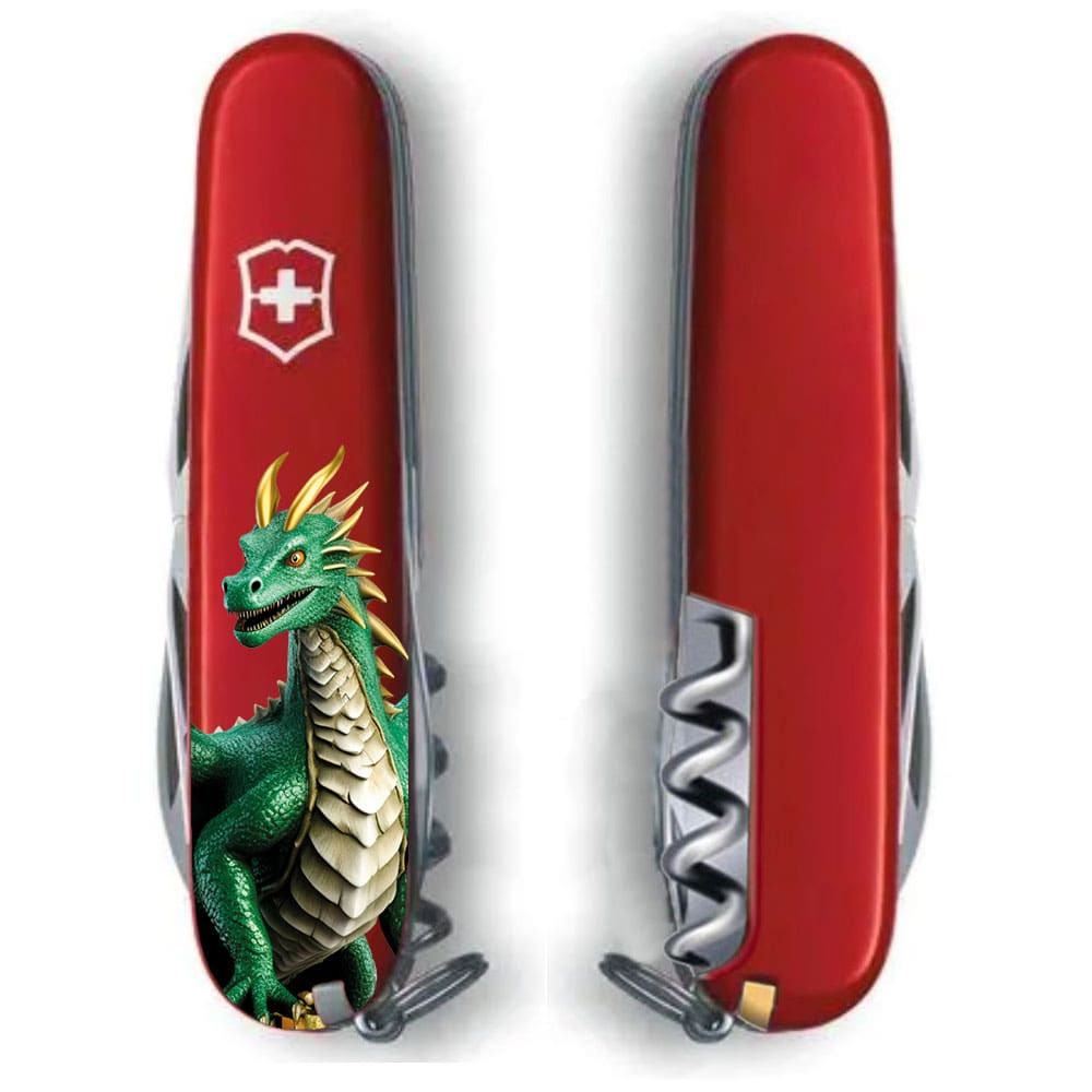 Багатофункціональний ніж Victorinox Spartan Zodiac Зелений дракон