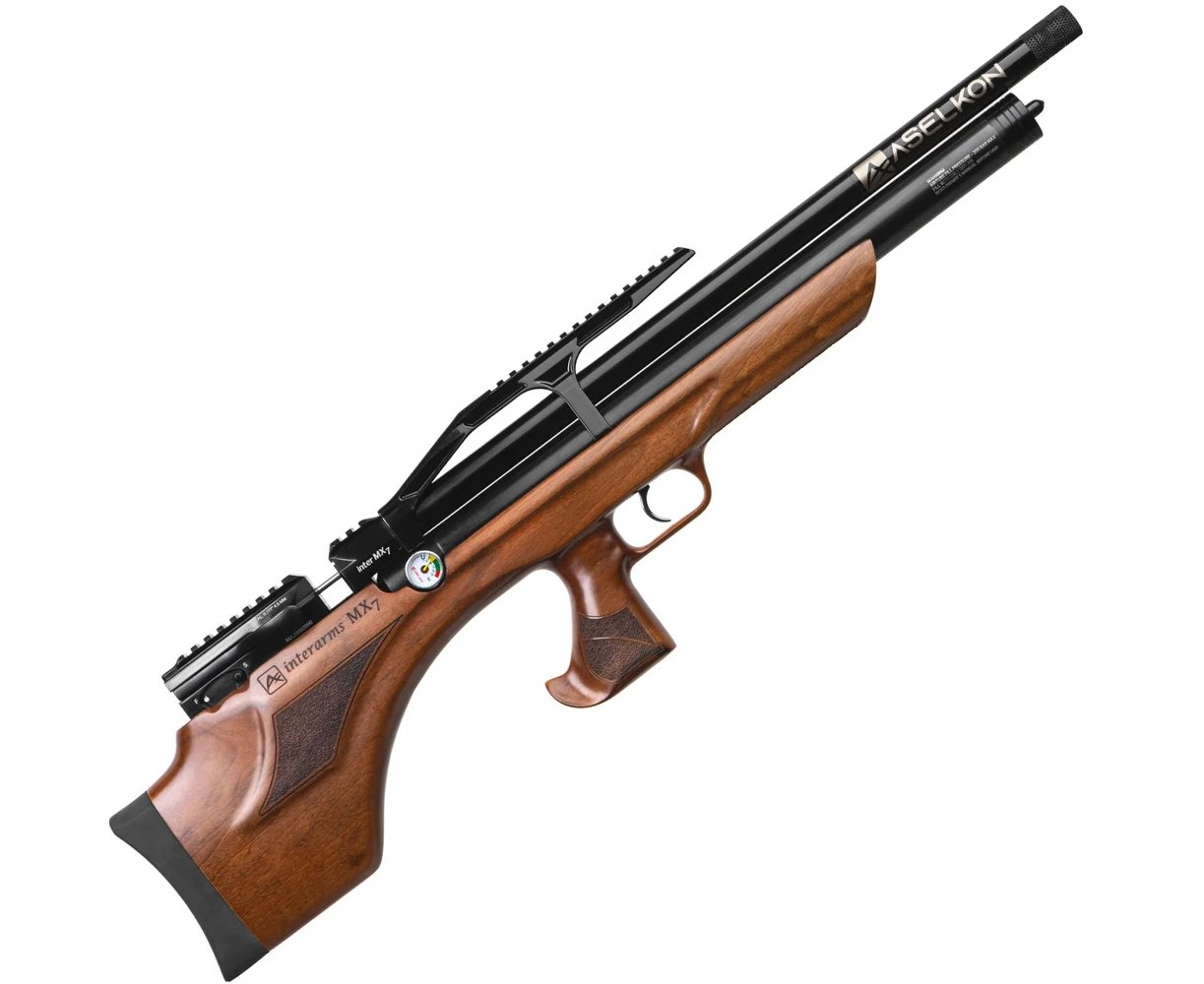 Пневматическая PCP винтовка (воздушка) Aselkon MX7 Wood кал. 4.5 дерево ...
