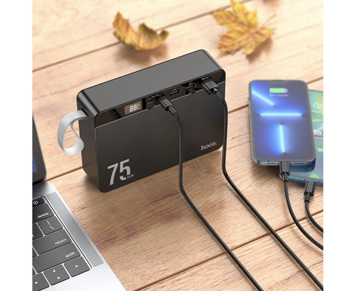 Повербанк HOCO Overlord fully compatible J94 75000 mAh 20W Black ...