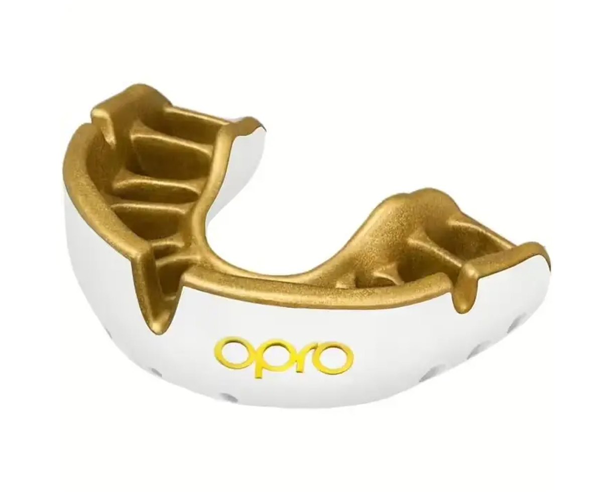 Капа для боксу OPRO Gold UFC (возраст 11+) White/Gold (art.102504005 ...