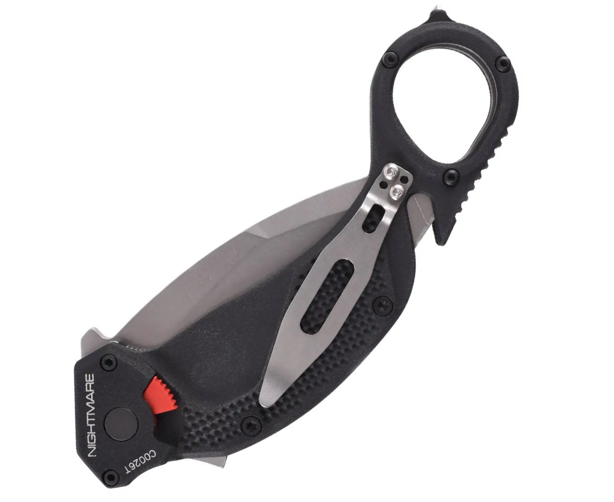 Extrema Ratio Nightmare Taschenmesser – Stonewashed, Survival-Messer | Ab 18 Jahren, Für Outdoor & Jagd