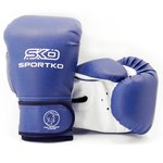 Боксерские перчатки Sportko 10oz синие ПД2 10 унц, Вес: 10 унций, Цвет: Синий