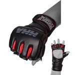 Рукавички для MMA PowerPlay 3053 чорно-червоні S/M (PP_3053_S/M), Розмір: S/M