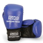 Боксерские перчатки Sportko 16oz ФБУ синие ПК1 16oz, Вес: 16 унций, Цвет: Синий
