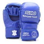 Перчатки с открытыми пальцами Sportko синие M Перч ПК7, Размер: M, Цвет: Синий