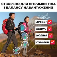 Палки для скандинавской ходьбы PowerPlay 9102 Hygge 80-135 см (набор) PP_9102_HYGGE, изображение 2