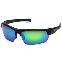 Очки защитные 2в1 Venture Gear Tensaw Polarized зеркальные сине-зеленые (3ТЕНС-94П), Цвет оправы: Чёрный, Цвет линз: Синий