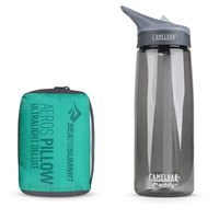Надувная подушка Sea to Summit Aeros Ultralight Pillow Deluxe Aqua (STS APILULDLXAQ), Цвет: Голубой, Размеры: 14х56х36 см, изображение 2