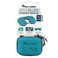 Надувная подушка Sea to Summit Aeros Ultralight Pillow Traveller Aqua (STS APILULYHAAQ), Цвет: Голубой, Размеры: 39x29x11 см, изображение 6