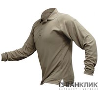 Футболка-поло тактическая мужская длинный рукав Vertx p.L (серая) (4020TNP)