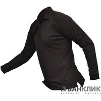 Футболка-поло тактическая женская длинный рукав Vertx p.S (черная) (4030BKP)
