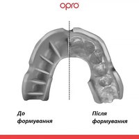Капа для боксу OPRO Silver (вік 11+) Grillz Black/Silver (art.102502013), зображення 3