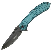 Карманный нож Mtech MT-A1201TL, Покрытие клинка: Black, Цвет : Синий