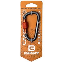 Карабин алюминиевый BaseCamp Delta 8 Screw Set, Grey (BCP 61116)
