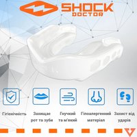 Капа для боксу Shock Doctor Gel Max (вік 11+) White (art. 61950-TC-AD), Колір: Білий, зображення 2