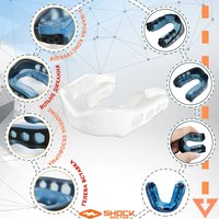 Капа для боксу Shock Doctor Gel Max (вік 11+) White (art. 61950-TC-AD), Колір: Білий, зображення 3