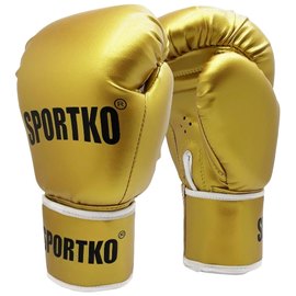 Боксерські рукавички Sportko 12oz Gold ПД1 Gold 12oz