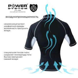 Рашгард для MMA Power System 001 Dragon M Black/White (MMA-001_M_Black-White), изображение 6