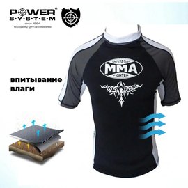 Рашгард для MMA Power System 003 Scorpio L Black/White (MMA-003_L_White-Black), Размер: L, изображение 6