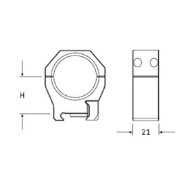 Кольца Audere PSR&trade; Gen2 Diam 30mm H26 PR0005, изображение 2