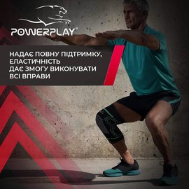 Наколенник спортивный PowerPlay 4099 черные L/XL (пара) (PP_4099_L/XL_Black), Размер: L/XL, Цвет: Чёрный, изображение 4