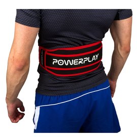 Пояс для тяжелой атлетики PowerPlay 5545 черно-красный (неопрен) L (PP_5545_L_Red), Размер: L, изображение 2