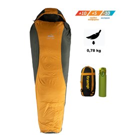 Спальный мешок Tramp Windy Light кокон левый TRS-055-L, Сторона застежки: Левая, Цвет : Orange/Grey, изображение 2