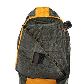 Спальный мешок Tramp Windy Light кокон правый TRS-055-R, Сторона застежки: Правая, Цвет : Orange/Grey, изображение 4