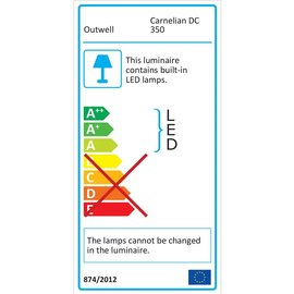 Ліхтар кемпінговий Outwell Lamp Carnelian DC 350 Blue Shadow (651058) 929208, зображення 3