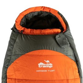 Спальный мешок Tramp Oimyakon Compact кокон левый TRS-048С-L, Сторона застежки: Левая, Цвет : Orange, изображение 3